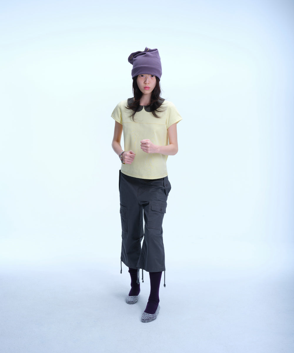 Coyseio - Round Collar Half Blouse Lemon product image 4 | TRAB K-Fashion Australia