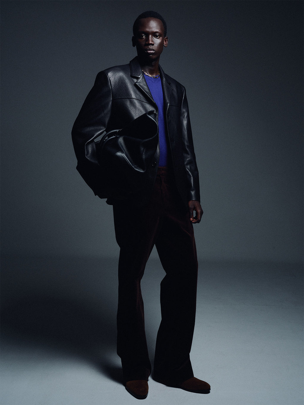 Tonywack - Vintage Lamb Leather Blazer Jacket (Black) product image 7 | TRAB K-Fashion Australia