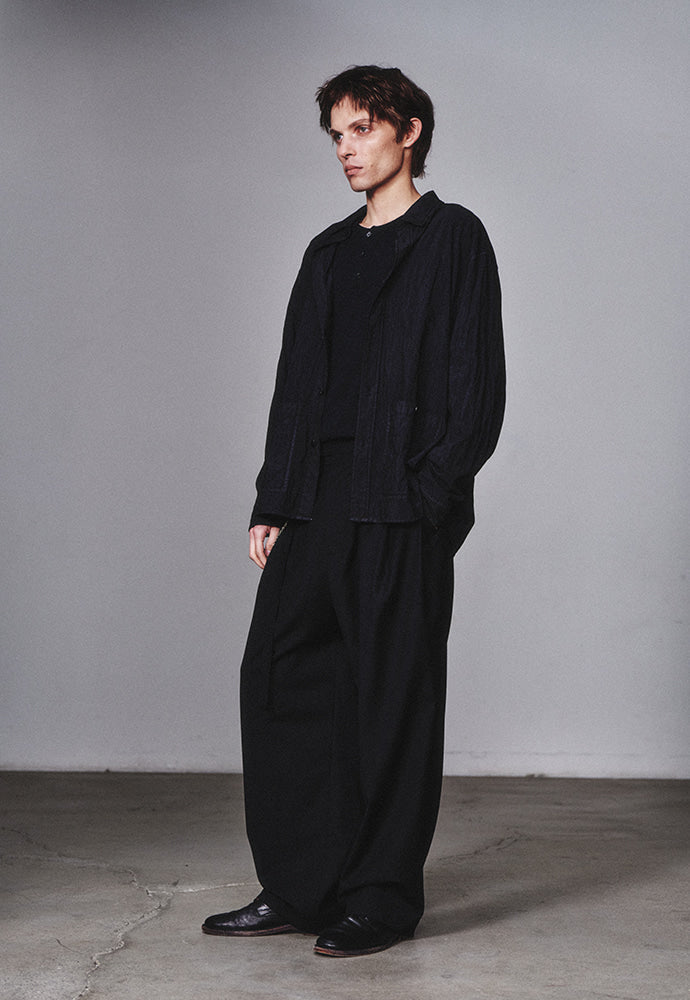 Art if acts - French Two Pocket Rayon Shirt (Faded Black) product image 3 | TRAB K-Fashion Australia
