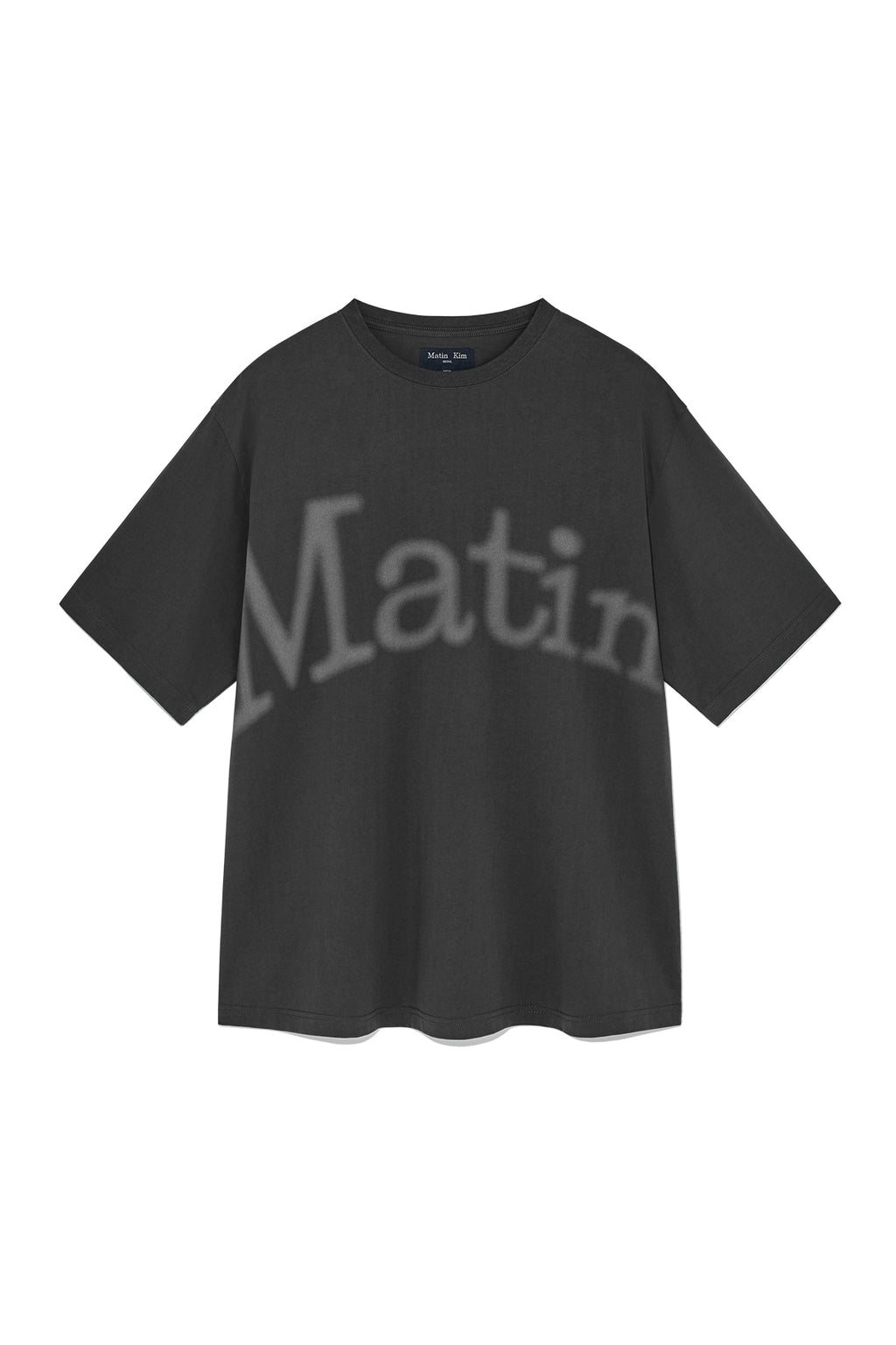 Matin Kim - Big Arch Logo Top (Charcoal) product image 1 | TRAB K-Fashion Australia