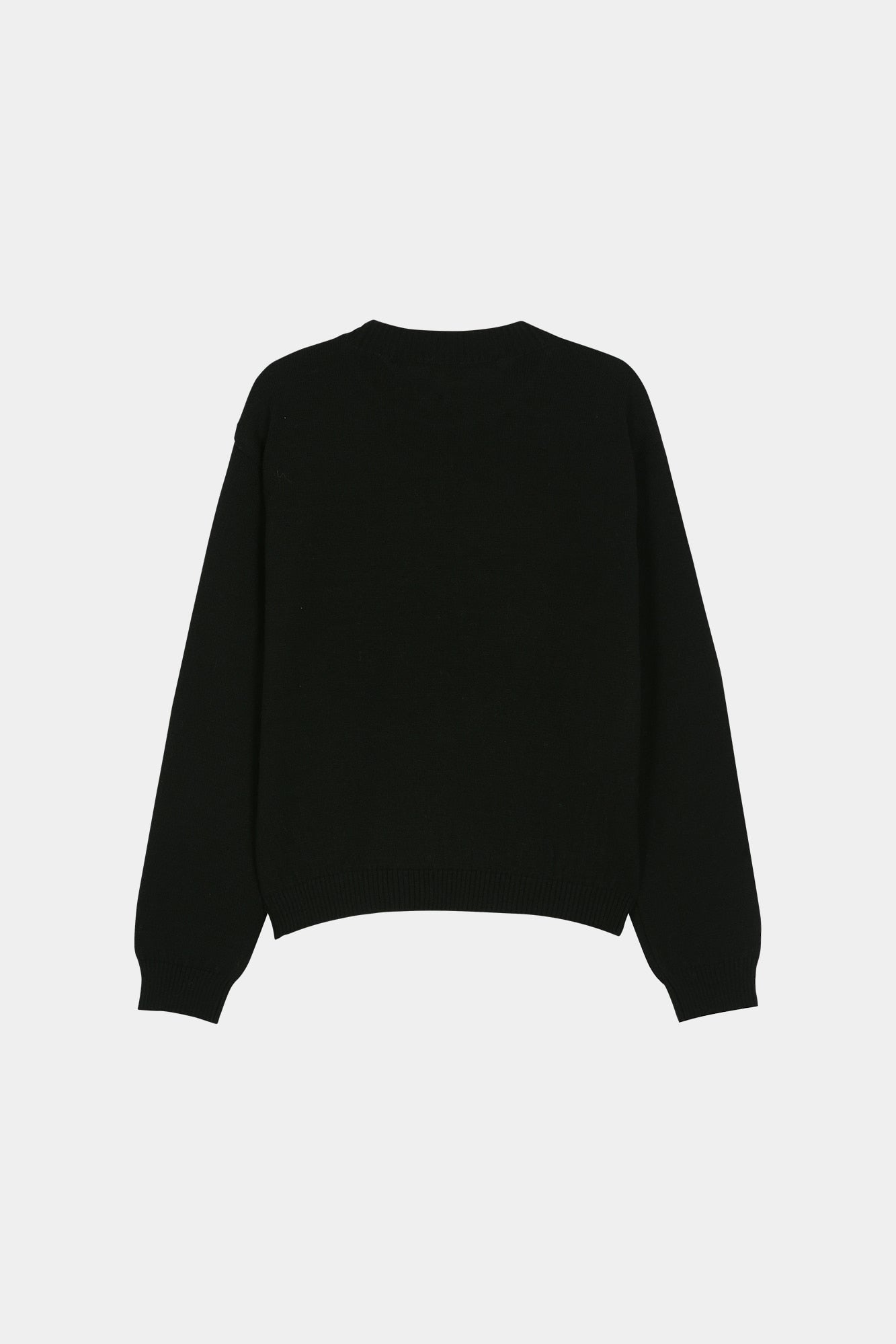Andersson Bell - Girl's Heart Message Crew-Neck Sweater (Black) product image 9 | TRAB K-Fashion Australia