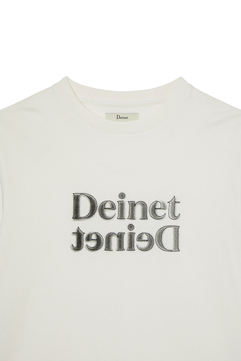 Deinet - Brushed Stitch Point Regular T-Shirt (White) product image 3 | TRAB K-Fashion Australia