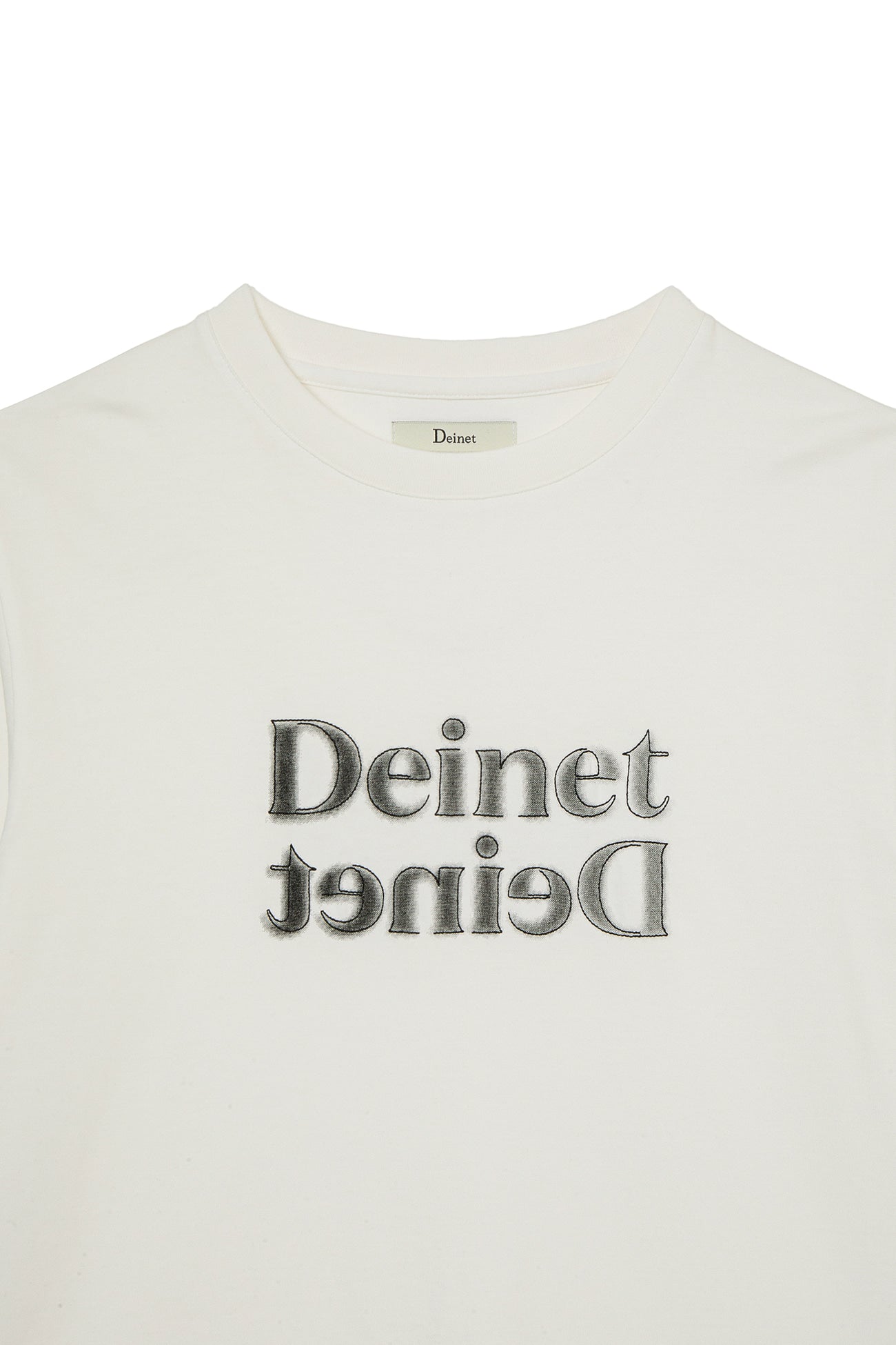 Deinet - Brushed Stitch Point Regular T-Shirt (White) product image 3 | TRAB K-Fashion Australia