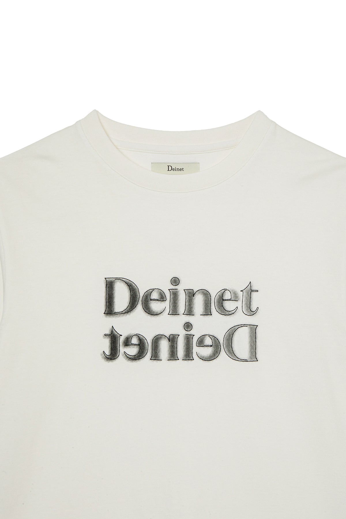 Deinet - Brushed Stitch Point Regular T-Shirt (White) product image 3 | TRAB K-Fashion Australia