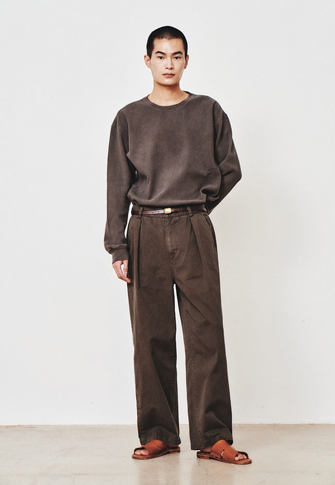 Art if acts - Garment Dyed Waffle Sleeve (Faded Charcoal) product image 1 | TRAB K-Fashion Australia