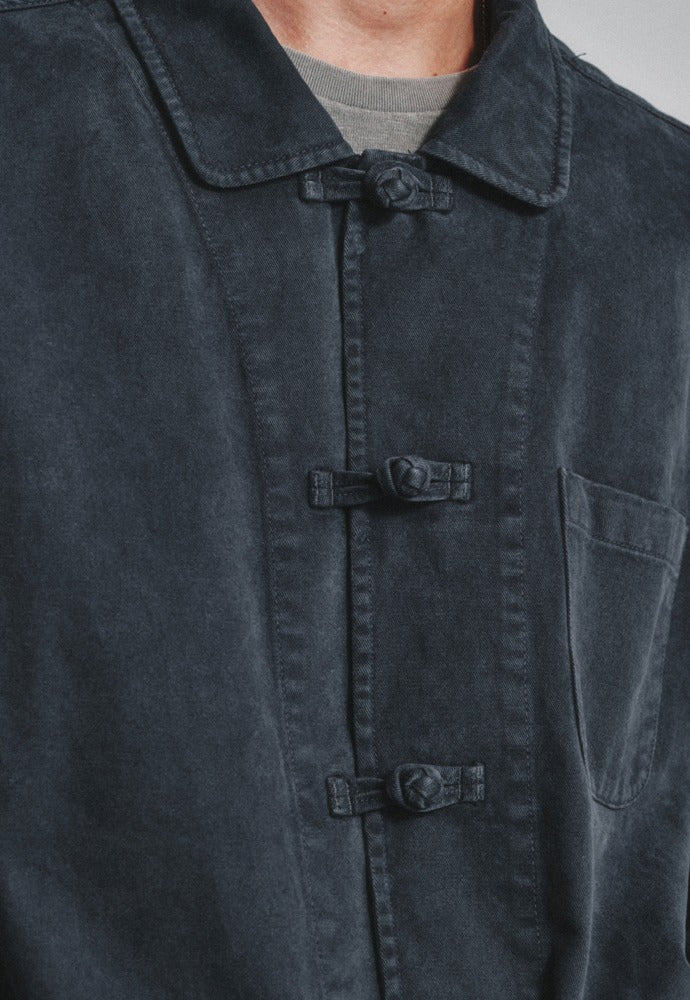 Art if acts - Washed Chinese Work Jacket (Faded Charcoal) product image 1 | TRAB K-Fashion Australia