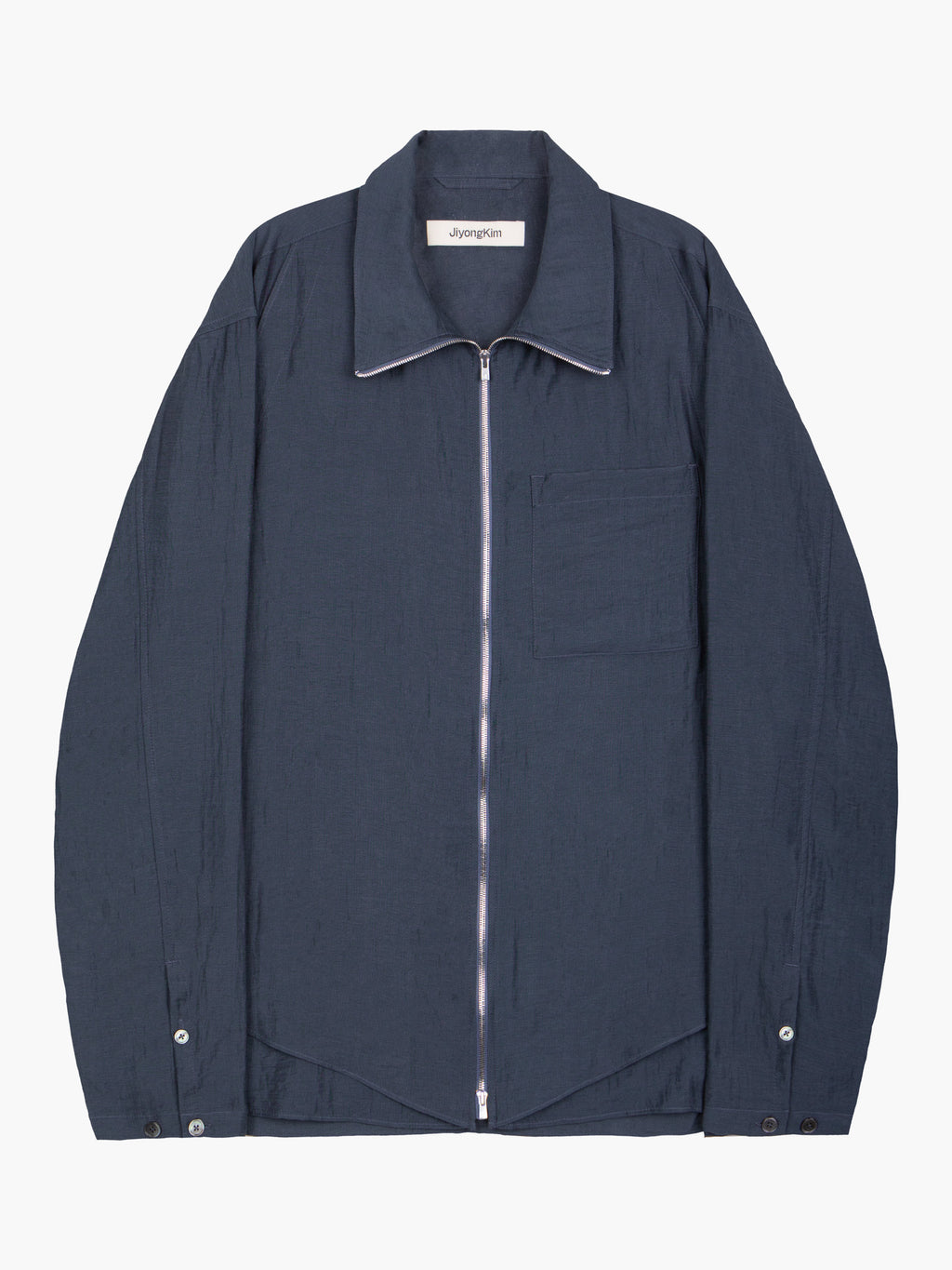 Jiyong Kim - Layered Zip-Up Shirt (Blue) product image 1 | TRAB K-Fashion Australia