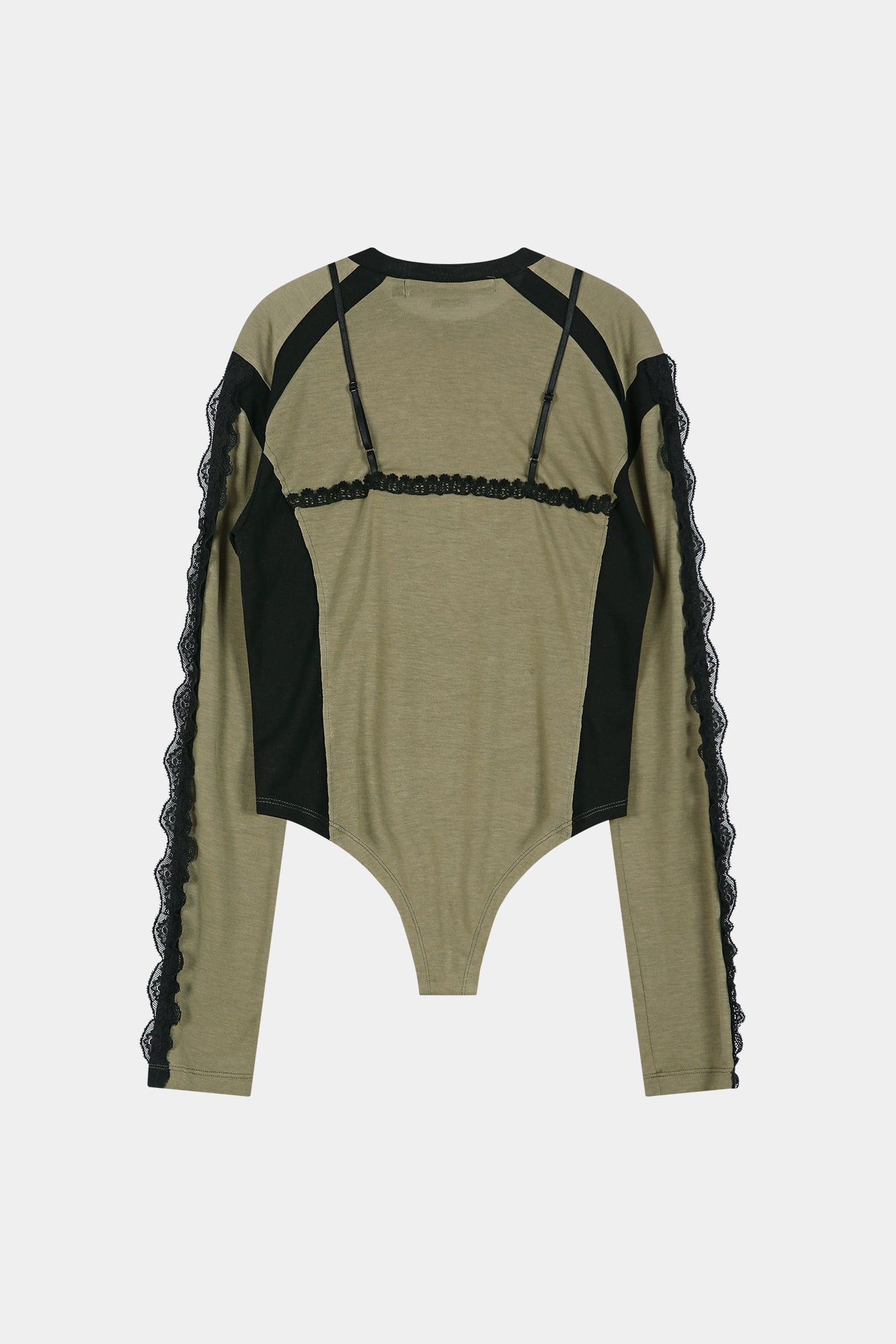Andersson Bell - Strap Detail Long Sleeve Bodysuit (khaki) (Khaki) product image 10 | TRAB K-Fashion Australia