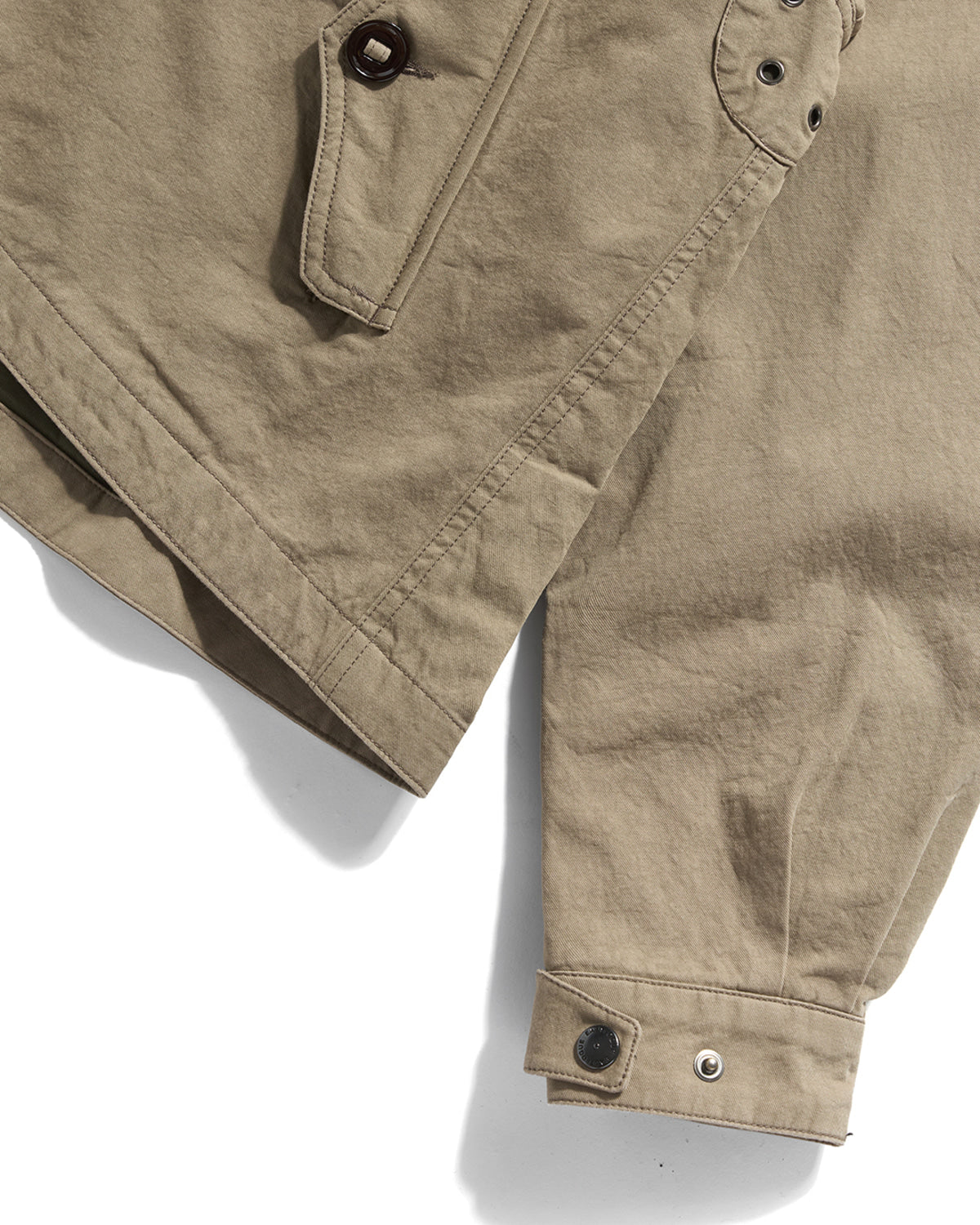 Eastlogue - Deck Hoodied Flare Parka (Sand) product image 8 | TRAB K-Fashion Australia