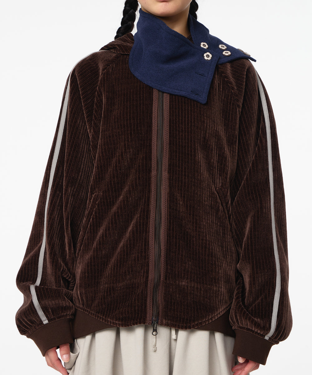 Coyseio - Velour Zip-Up Hoodie (Brown) product image 4 | TRAB K-Fashion Australia