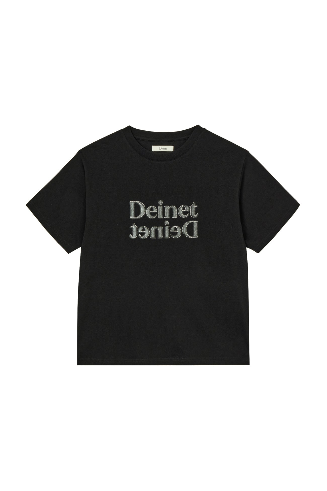 Deinet - Brushed Stitch Point Regular T-Shirt (Black) product image 1 | TRAB K-Fashion Australia