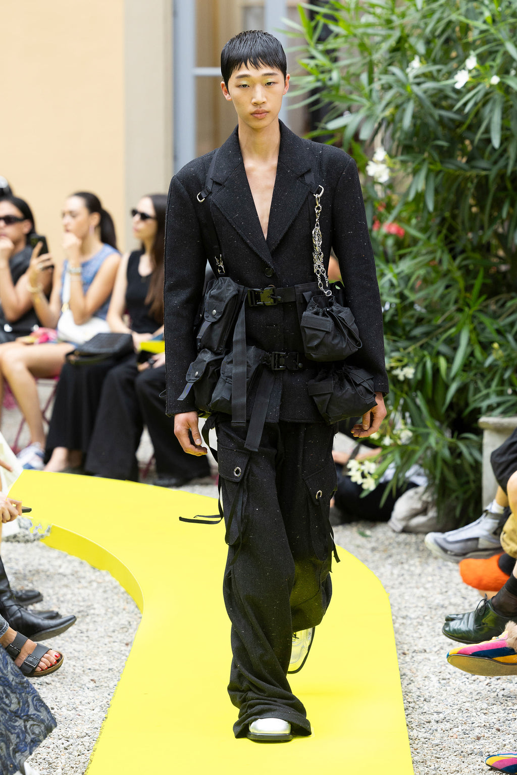 Andersson Bell - Nika Waxed Utility Pocket Vest (Black) product image 5 | TRAB K-Fashion Australia