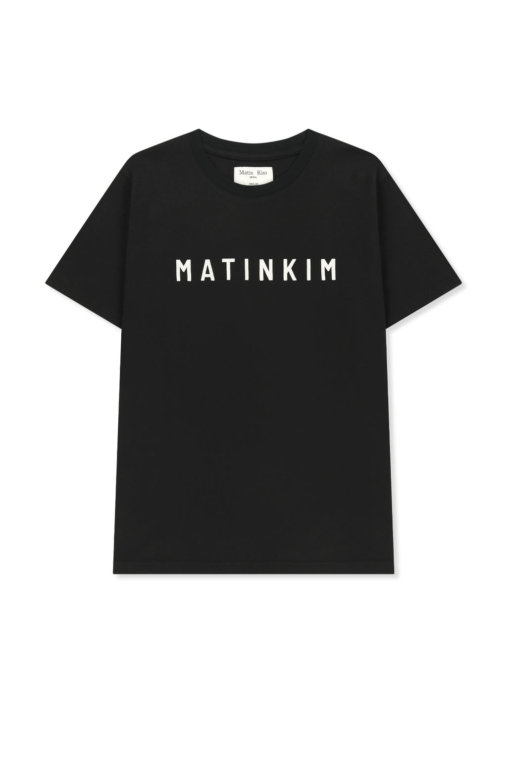 Matin Kim - Applique Felt Logo Top (Black) product image 1 | TRAB K-Fashion Australia