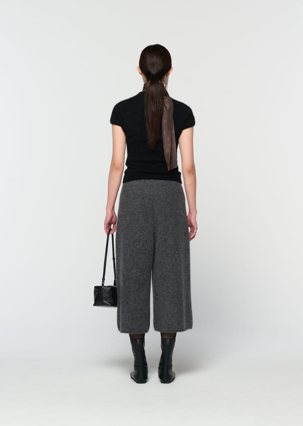 Amomento - wholegarment hairy knit top (Black) product image 10 | TRAB K-Fashion Australia