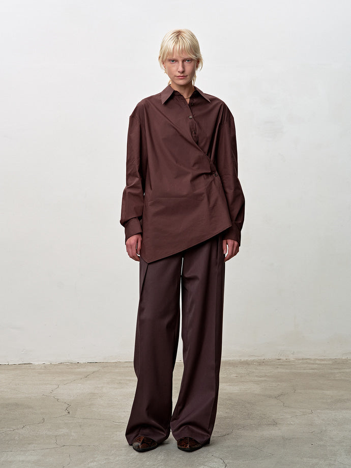 Tonywack - Cotton Twisted Shirt (Brown) product image 4 | TRAB K-Fashion Australia