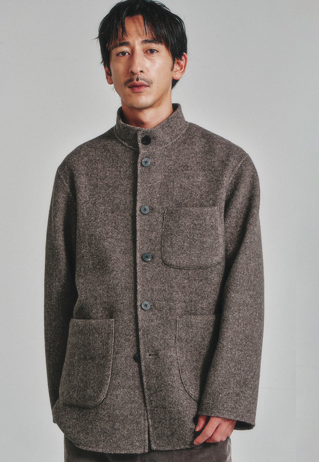 Art if acts - Handmade High Collar Coat (Espresso) product image 5 | TRAB K-Fashion Australia