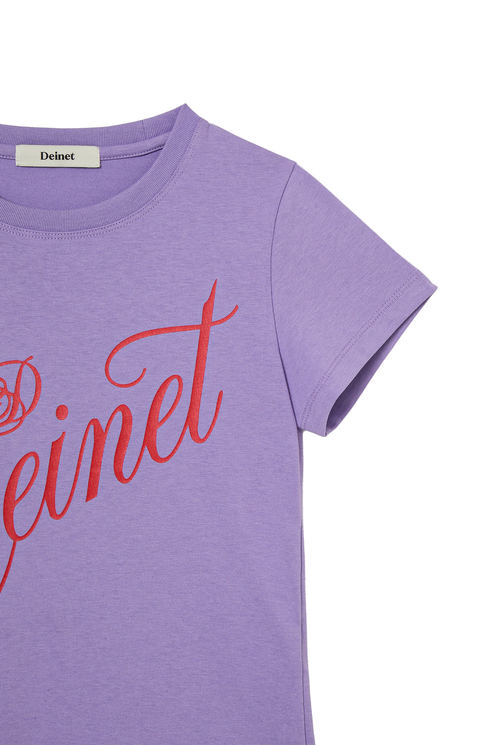 Deinet - Rose Typo Graphic T-Shirt (Light Purple) product image 4 | TRAB K-Fashion Australia