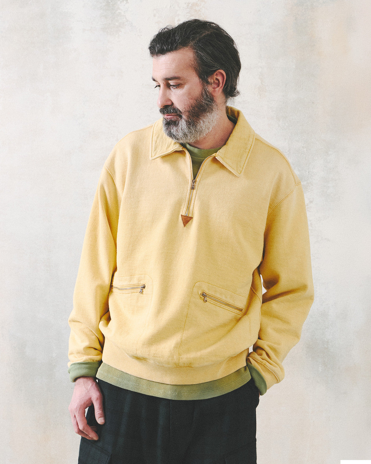 Eastlogue - Caravan Half Zip-up Sweat (Yellow) product image 3 | TRAB K-Fashion Australia