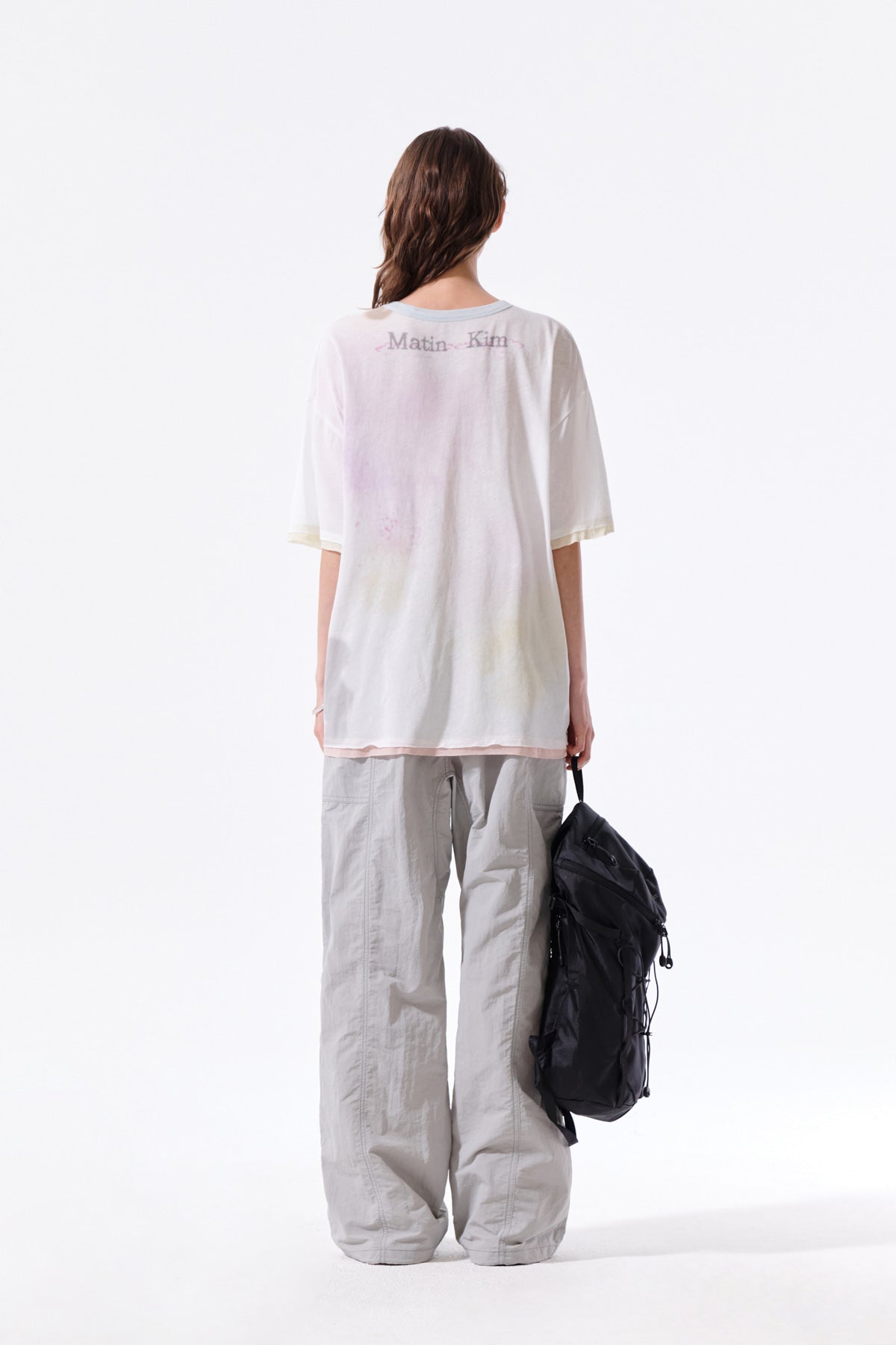 Matin Kim - Multi Panel Parachute Pants (Light Grey) product image 7 | TRAB K-Fashion Australia