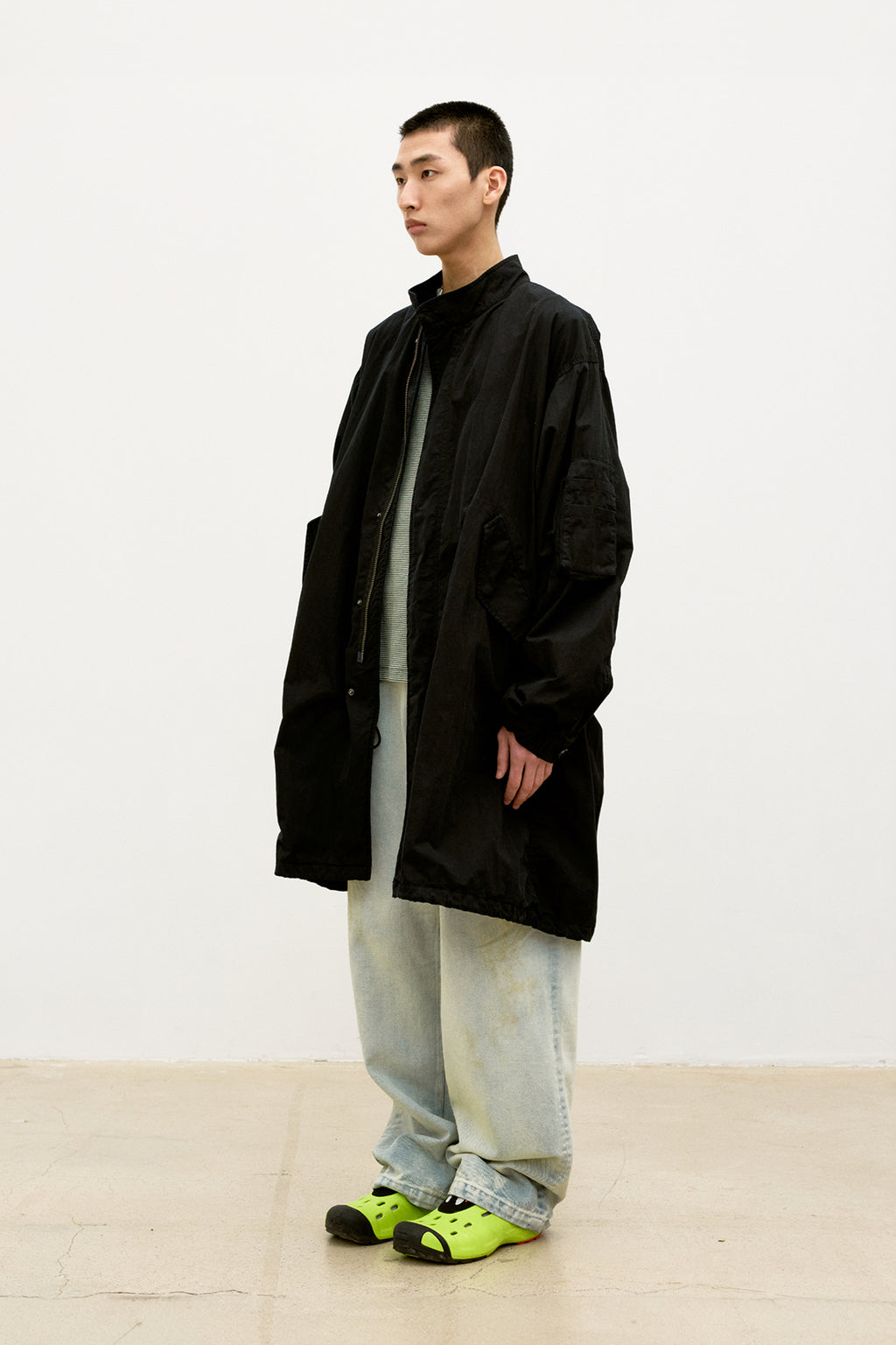 Coor - Garment Dyed Fishtail Parka (Washed Black) product image 3 | TRAB K-Fashion Australia