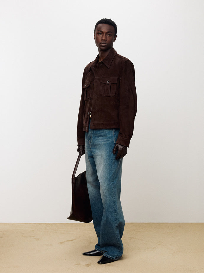 Tonywack - Suede Trucker Jacket (Dark Brown) product image 9 | TRAB K-Fashion Australia