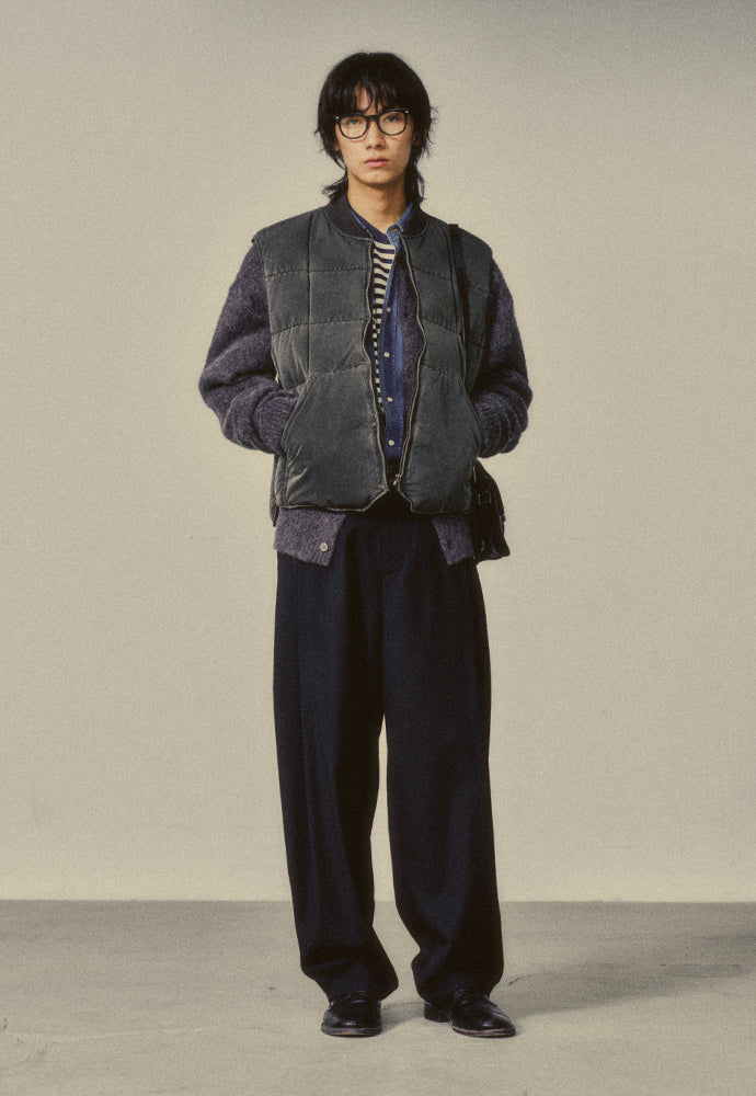 Art if acts - Garment Washed Quilted Vest (Faded Black) product image 5 | TRAB K-Fashion Australia