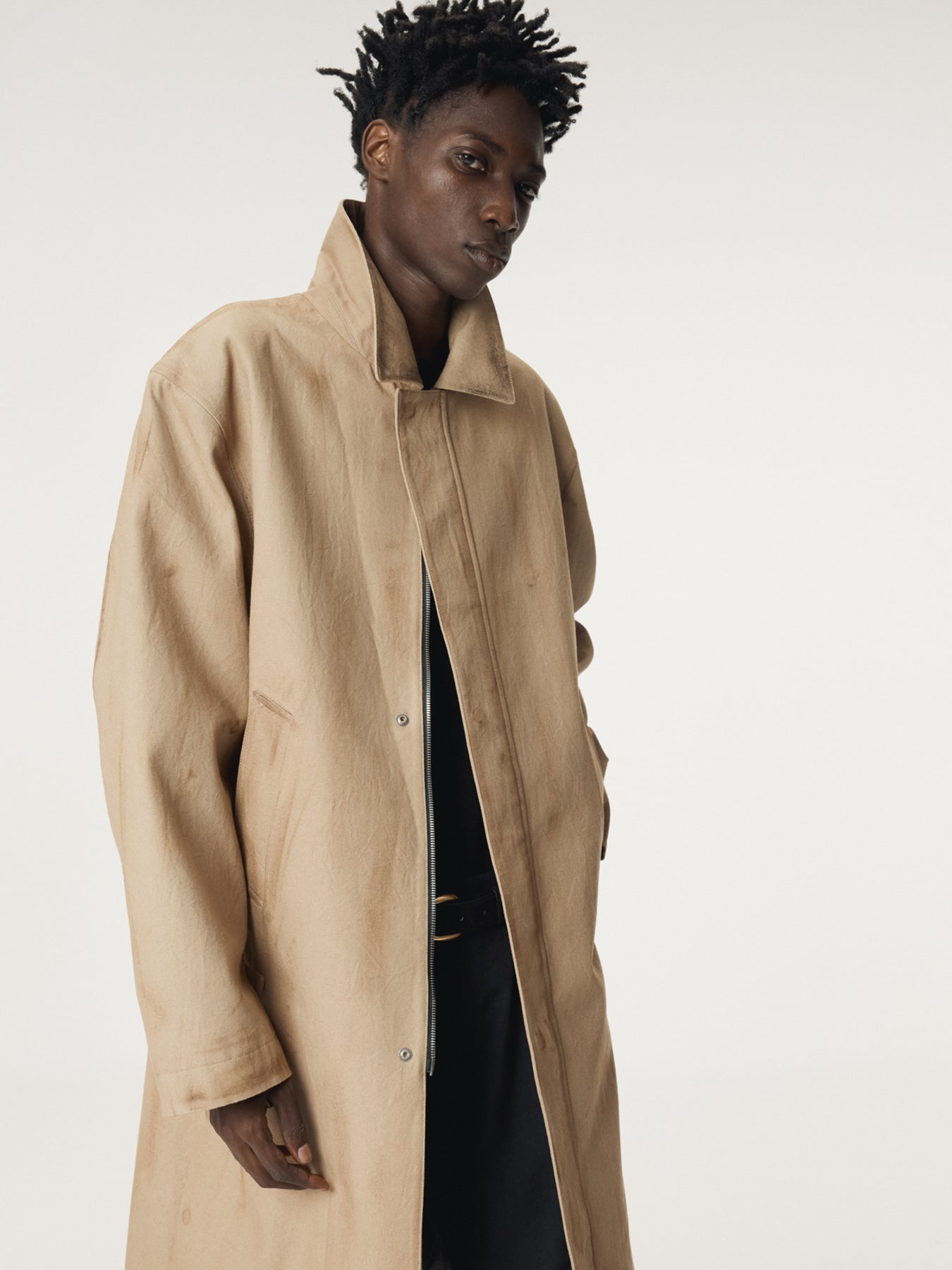 Recto - Vintage Effect Cotton Coat (Desert) product image 8 | TRAB K-Fashion Australia