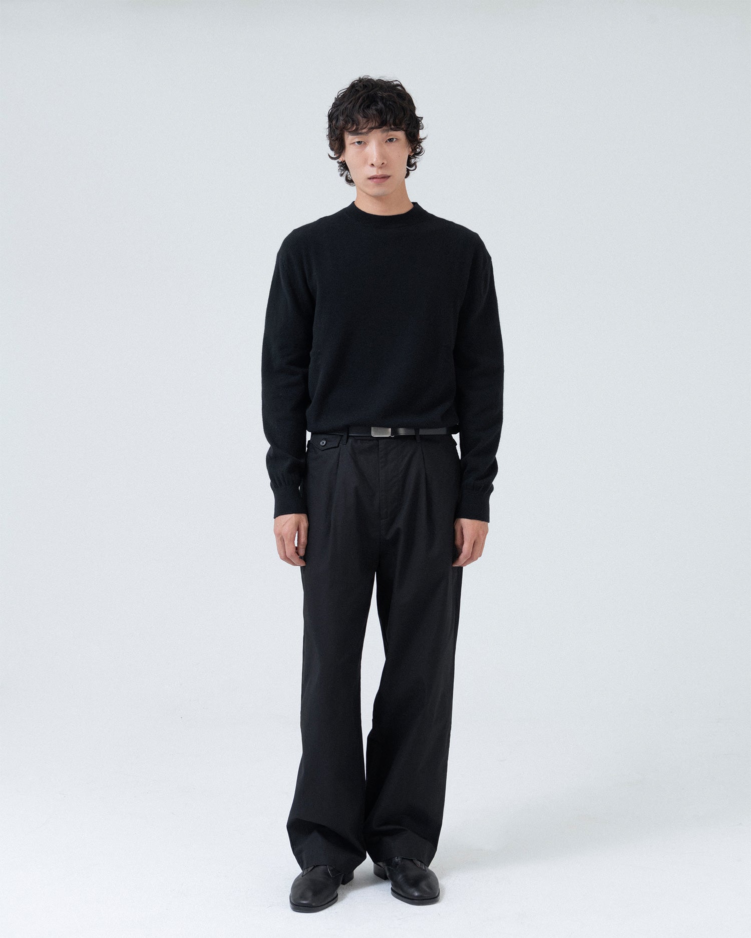 Brownyard - Extra Super Fine Crewneck Knit (Black) product image 4 | TRAB K-Fashion Australia