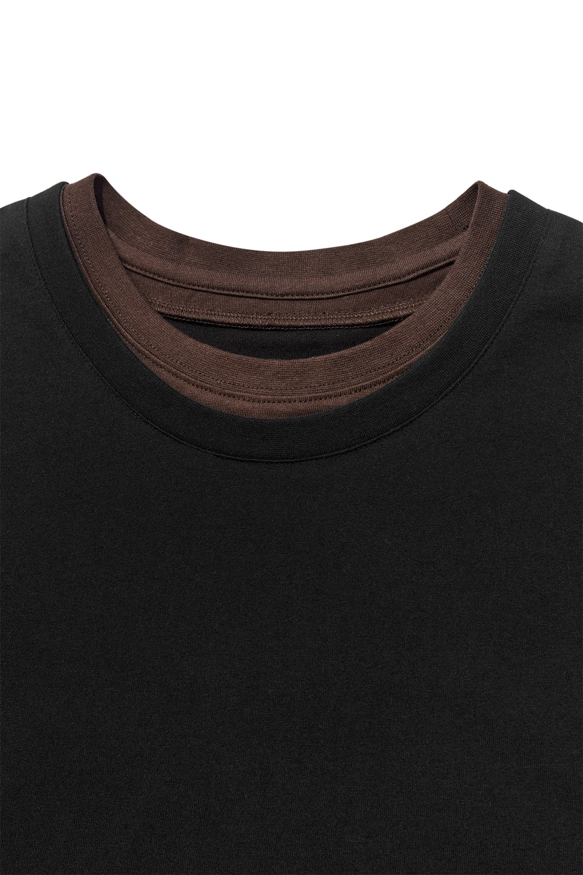 Matin Kim - Color Point Layered Top (Black) product image 3 | TRAB K-Fashion Australia