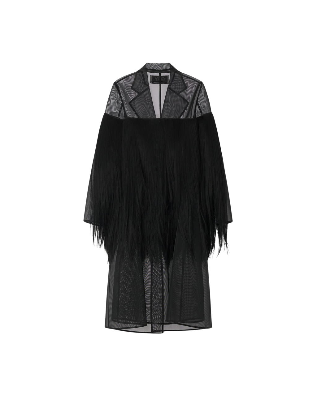 Kimhe Kim - Pearl Buttons Silk Organza Coat (Black) product image 4 | TRAB K-Fashion Australia