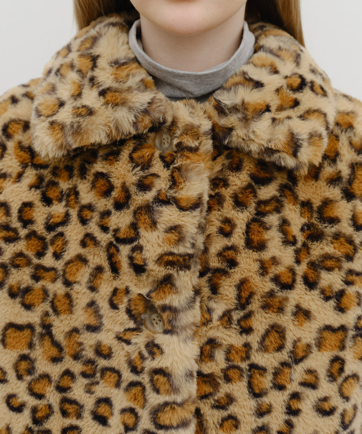 Marithe & Francois Girbaud - Mid Shearling Fur Coat (Brown) product image 5 | TRAB K-Fashion Australia