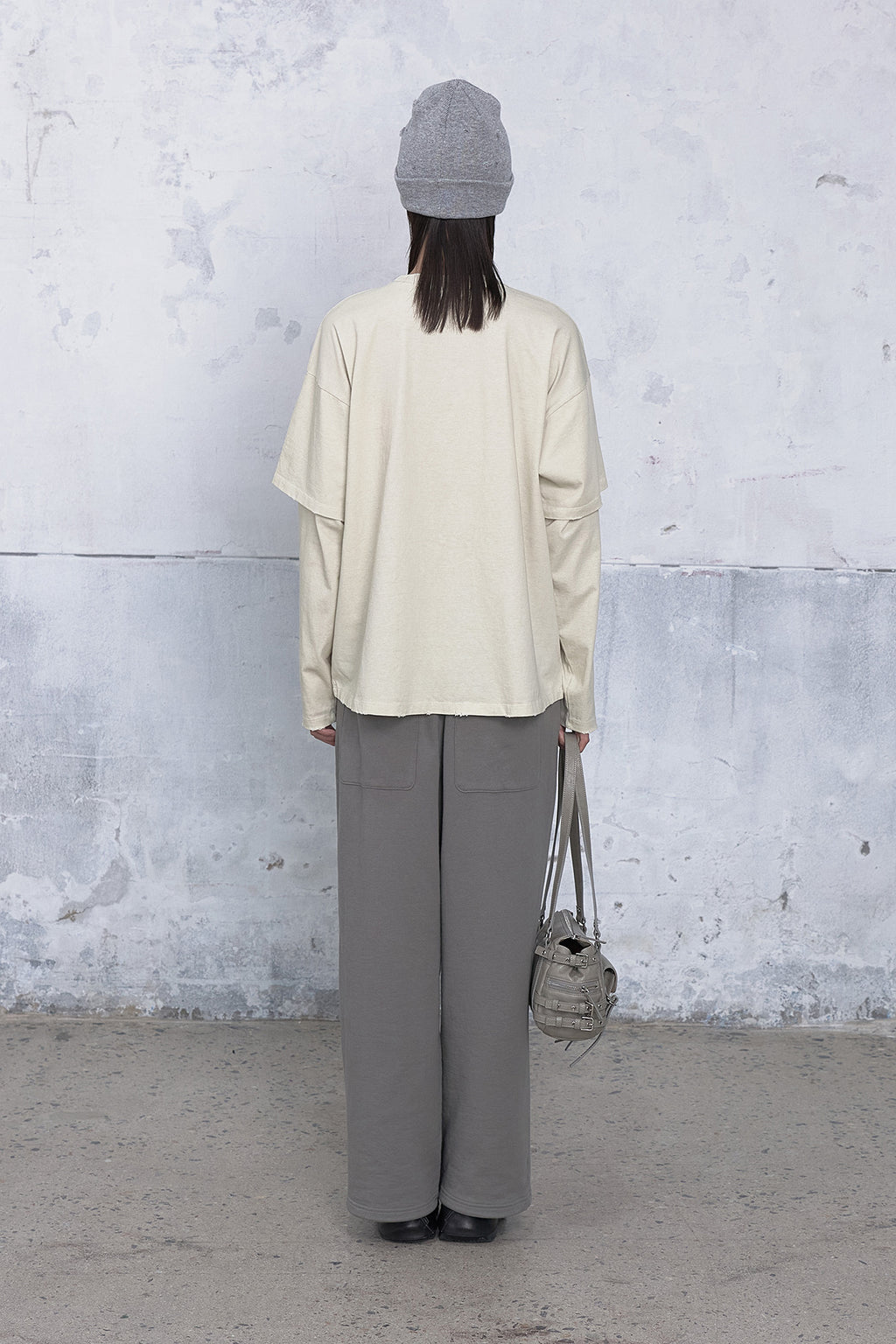 Deinet - Applique Layered T-Shirt (Ivory) product image 3 | TRAB K-Fashion Australia