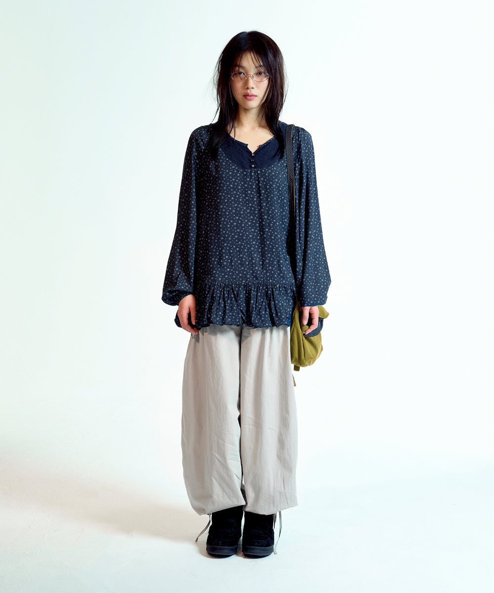 Coyseio - Dudu Puff Blouse (Navy) product image 14 | TRAB K-Fashion Australia
