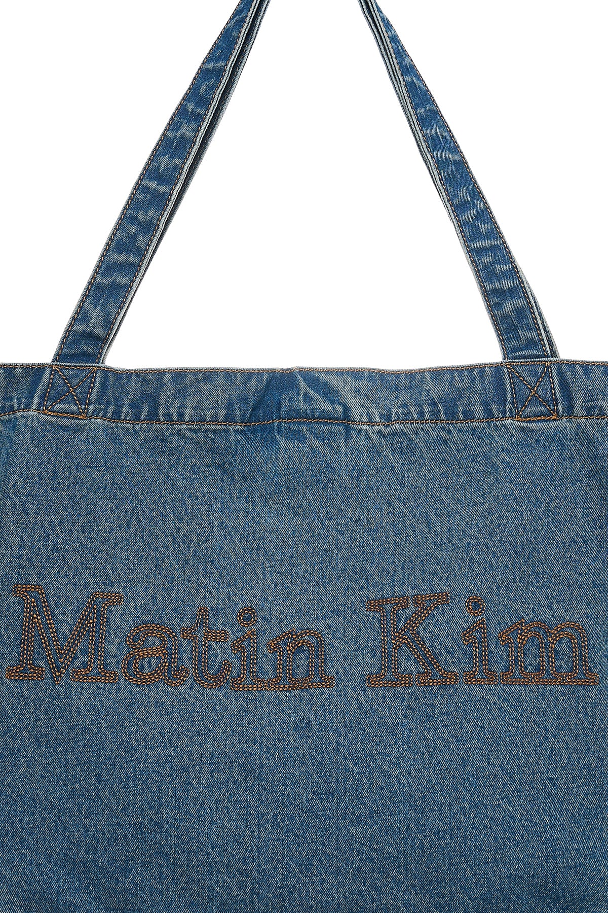 Matin Kim - Matin Stitch デニム ショルダーバッグ (ブルー) | TRAB K