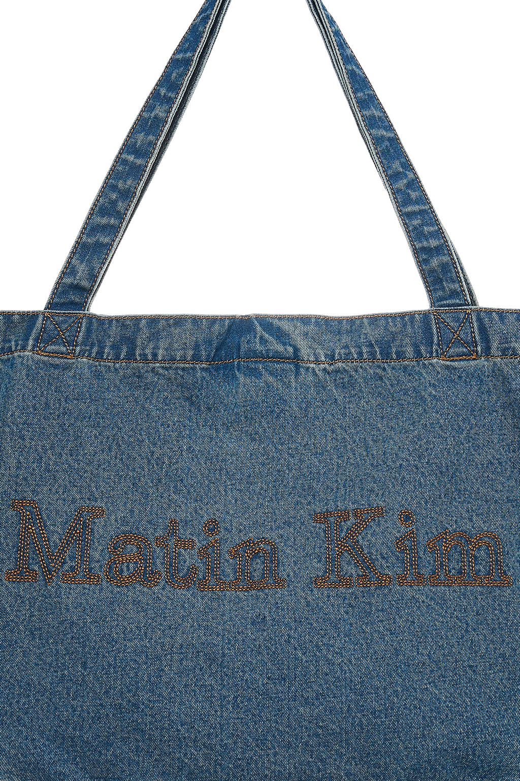 Matin Kim - Matin Stitch Denim Shoulder Bag (Blue) product image 3 | TRAB K-Fashion Australia