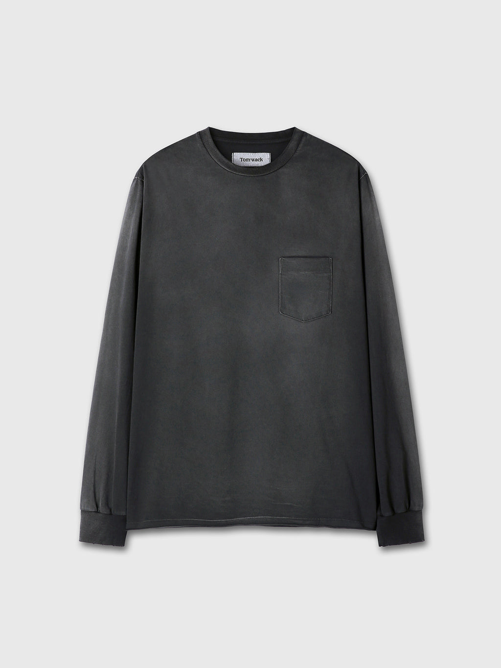 Tonywack - Garment Dyed Long Sleeve Crew (Faded Black) product image 10 | TRAB K-Fashion Australia