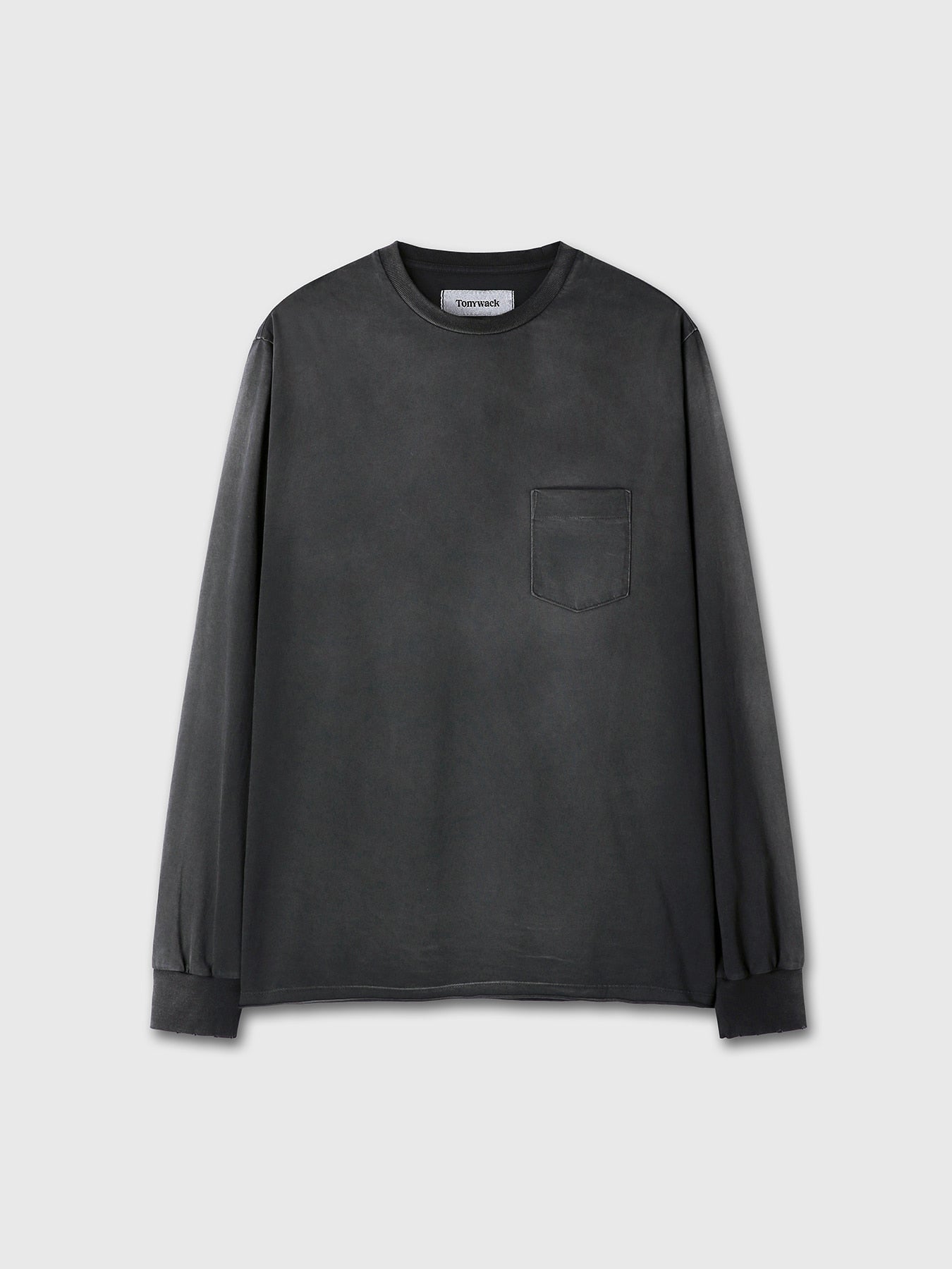 Tonywack - Garment Dyed Long Sleeve Crew (Faded Black) product image 10 | TRAB K-Fashion Australia