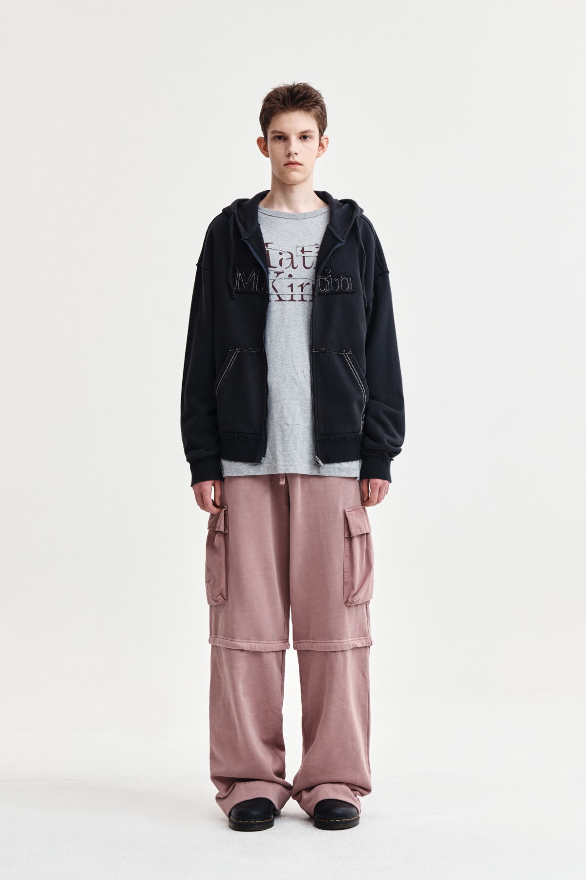Matin Kim - [Pre-Order – Ships November 5] Pigment Dyed Cargo Pants (Pink) product image 6 | TRAB K-Fashion Australia