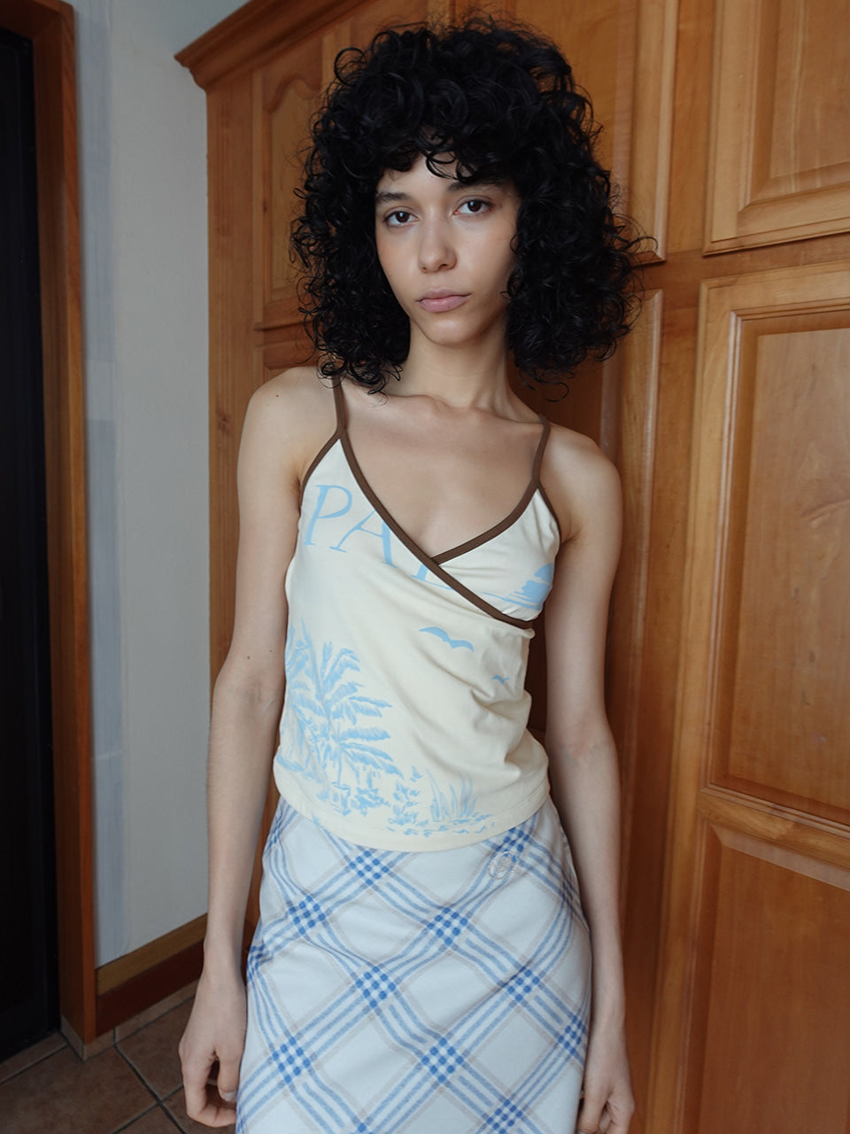 Kijun - [Ships 17 June] Scenery Wrap Tank Top (Butter) product image 2 | TRAB K-Fashion Australia
