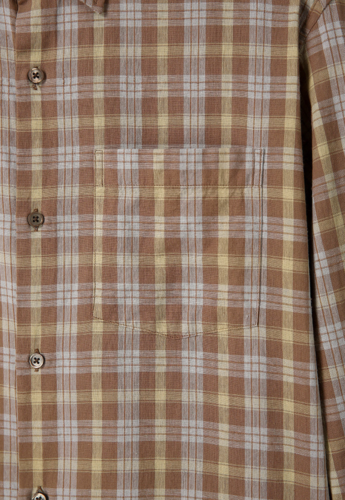 Art if acts - French Check Shirt (Brown/Blue) product image 9 | TRAB K-Fashion Australia