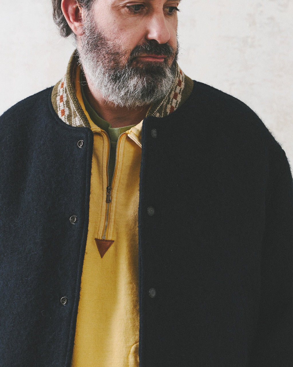 Eastlogue - Teddy Blouson Jumper (Navy) product image 2 | TRAB K-Fashion Australia