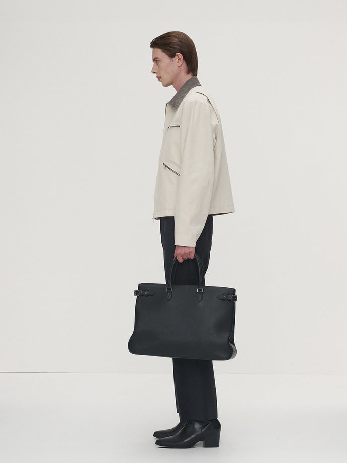 Tonywack - Washed Corduroy Collar Work Jacket (Ecru) product image 3 | TRAB K-Fashion Australia