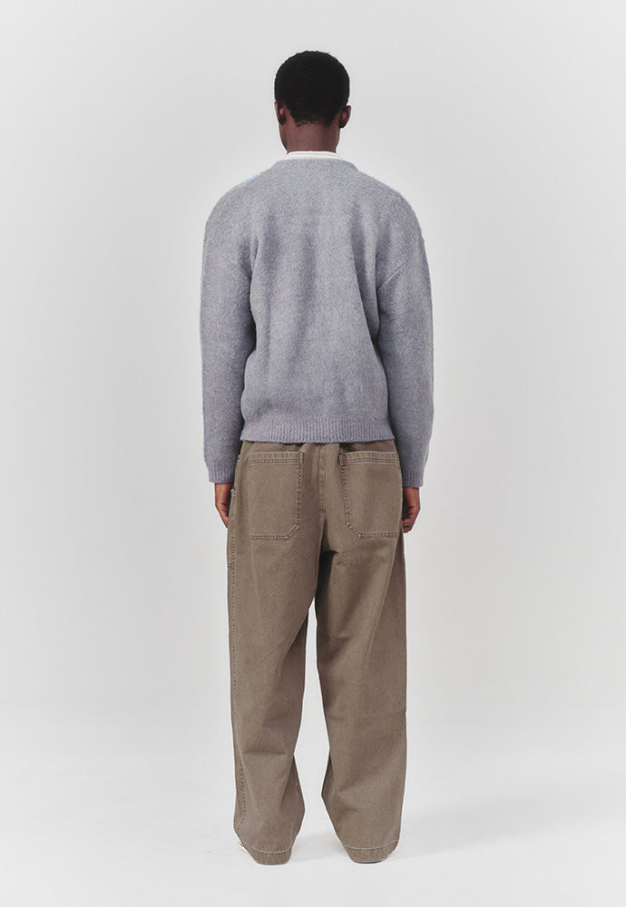 Art if acts - Argyle Mohair Knit Cardigan (Grey) product image 3 | TRAB K-Fashion Australia