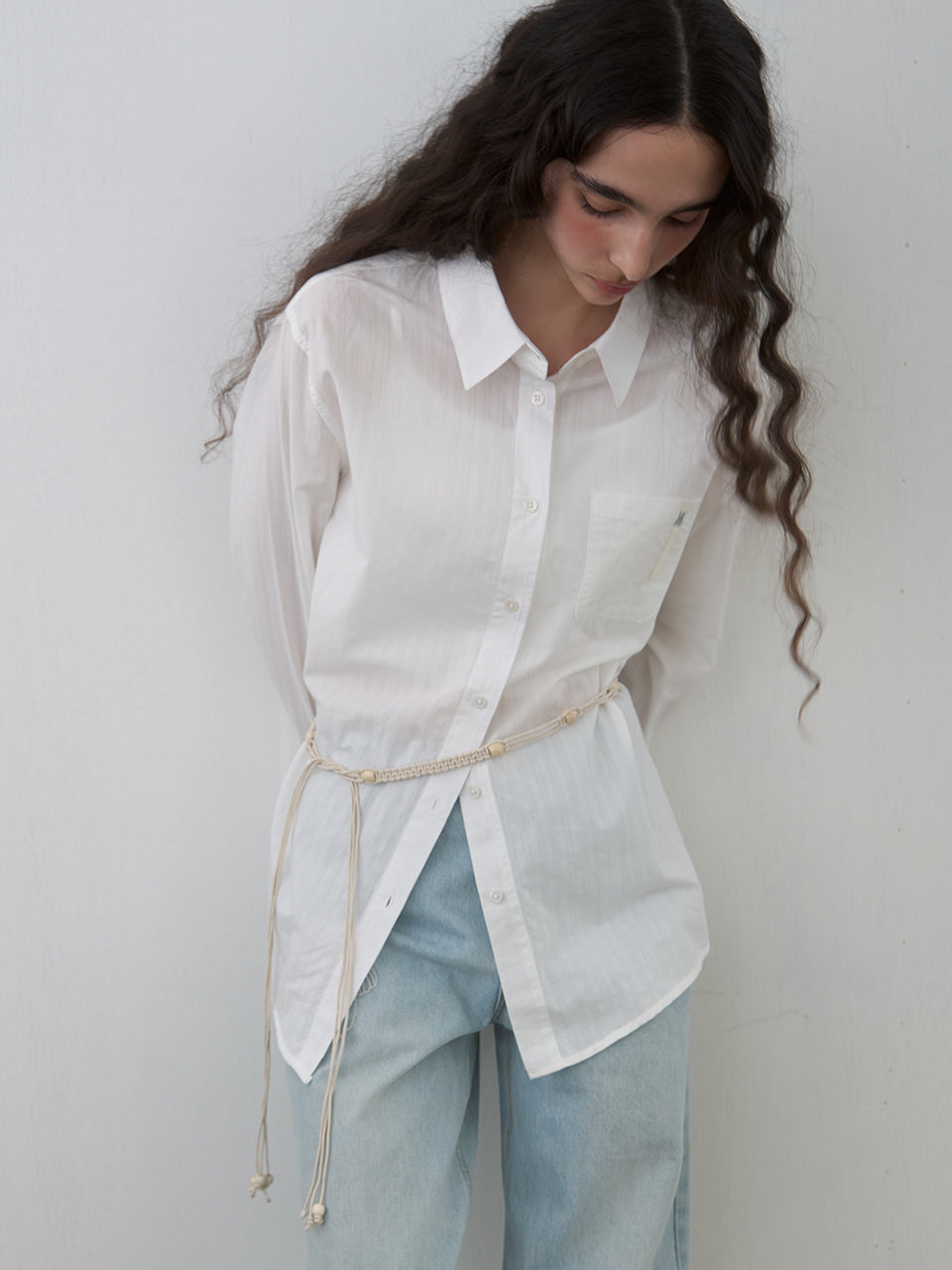 Kijun - Pure Essence Cotton Shirt (Off-White) product image 2 | TRAB K-Fashion Australia