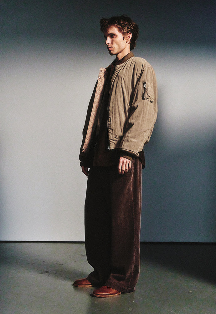 Art if acts - Garment-Dyed Rayon Ma-1 (Dusty Beige) product image 2 | TRAB K-Fashion Australia