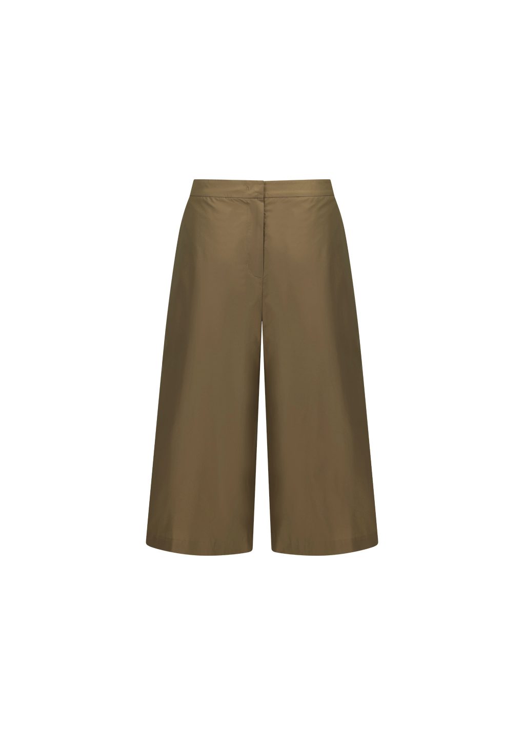 Amomento - Silk taffeta bermuda pants (Khaki) product image 5 | TRAB K-Fashion Australia