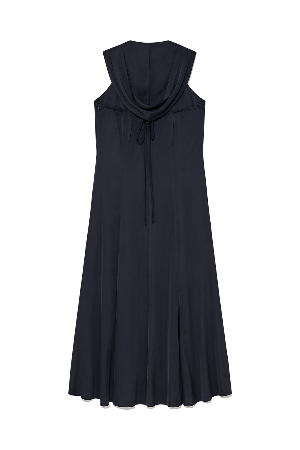 Matin Kim - Back String Hoody Maxi Dress (Dark Navy) product image 2 | TRAB K-Fashion Australia