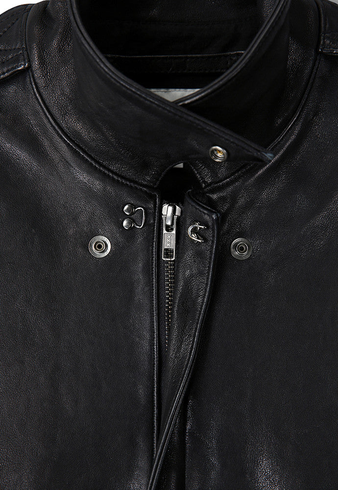 Art if acts - Washed Lambskin Leather A2 Jacket (Black) product image 11 | TRAB K-Fashion Australia
