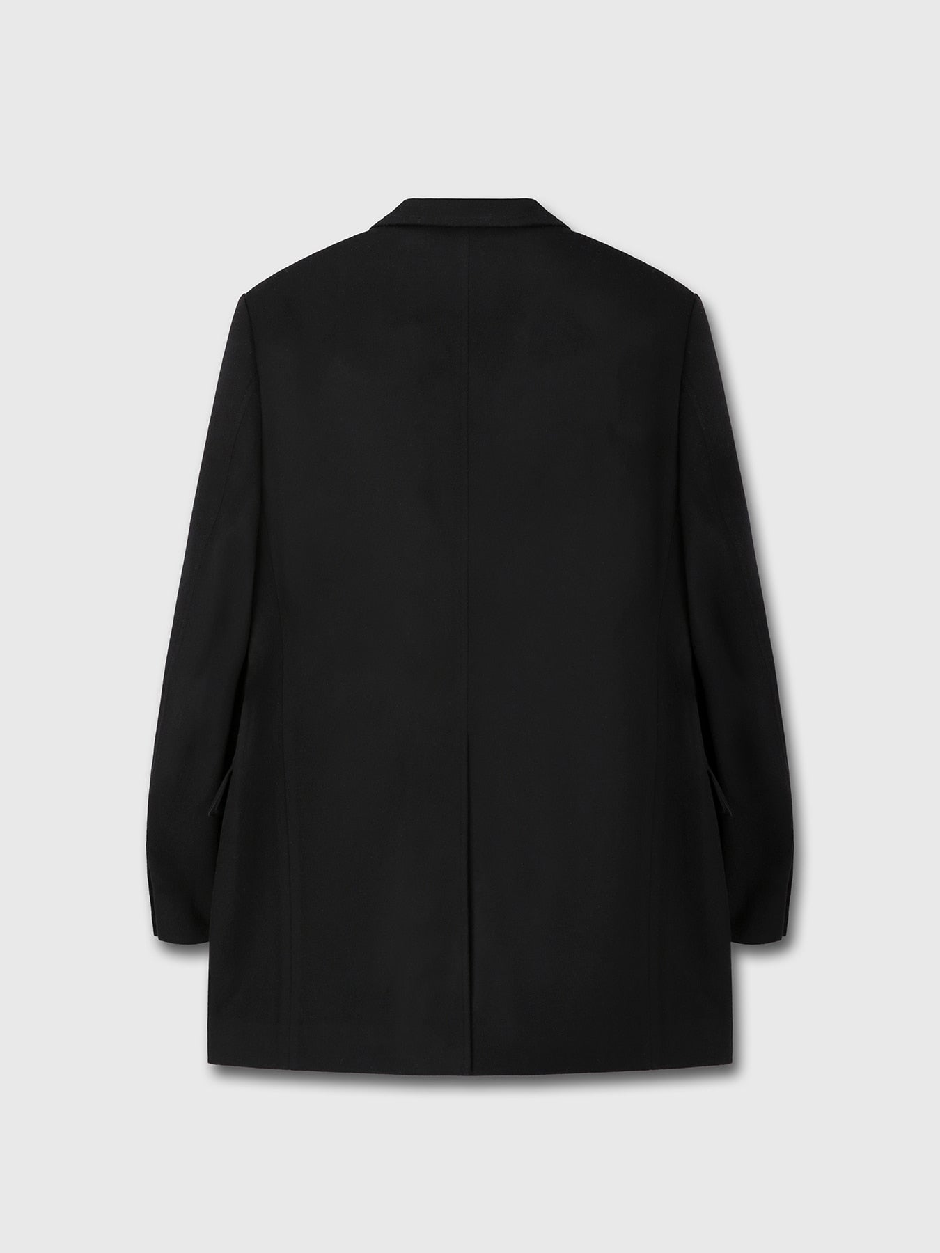 Tonywack - Wool And Cashmere Double-Breasted Tailored Jacket (Black) product image 12 | TRAB K-Fashion Australia