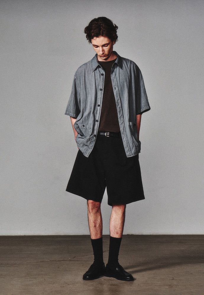 Art if acts - Garment Dyed Two Pocket Half Shirt (Vintage Charcoal) product image 4 | TRAB K-Fashion Australia